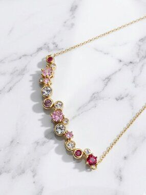Swarovski multi-color stone necklace